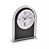 Black & Clear Arched Mantel Clock