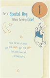 Disney Winnie The Pooh Baby Boy 1st Birthday Card