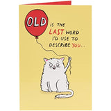 UK Greetings Birthday Card For Him/Her/Friend With Envelope - Age Joke Design