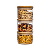Sass & Belle Stacking Glass Storage Jars - Set of 3