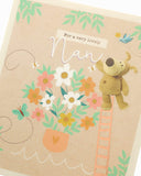 Cute Boofle on Ladder Nan Birthday Card