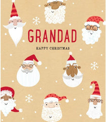 Christmas Card for Grandad - Santa Design
