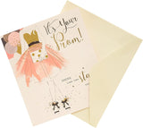 Prom Congratulations Card Glitter Finish