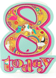 Age 8 Today Unicorn Birthday Card