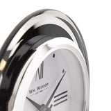 Black & Clear Arched Mantel Clock