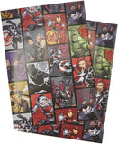 Marvel The Avengers Hero Gift Wrap 2 Sheets & 2 Gift Tags