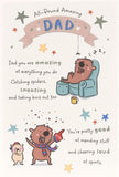 UK Greetings Father's Day Card for Dad - Witty Design