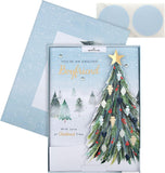 Hallmark Boxed Christmas Card for Boyfriend - Classic Winter Scene with Tree Design
