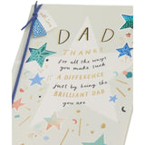 Multiple Stars Design Dad Birthday Card