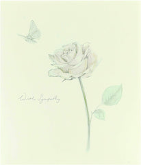 Sympathy Card with Floral Desig