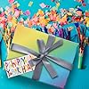 Glick Luxury Gift Tags, Pack of 4 Happy Birthday Multicoloured Gift Tags, Multicoloured Happy Birthday Gift Tags x 4, MTPS117