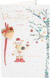 Boofle Embellished For A Very Special Daughter Cute Christmas Greeting Card