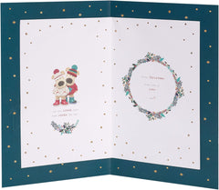 Boofle Embellished Extra-Special Mum & Dad Cute Christmas Greeting Card