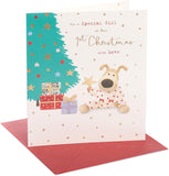 Boofle Baby Girls 1st Christmas Card - Cute Design