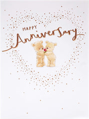 Wedding Anniversary Cute Teddies Card