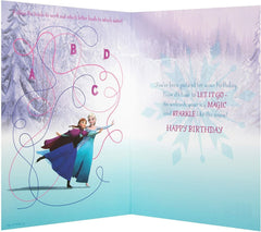 Disney Frozen Elsa Magic and Sparkle 6th Birthday Card