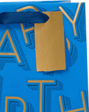 Medium Gift Bag For Him/Male - Blue Design