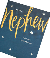 Nephew Wishing You a Brilliant Birthday Card – Fun & Joyful Greeting