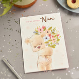 Teddy & Flowers Design for Nan Mother's Day Card
