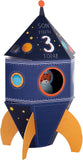 3rd Birthday Card for Son – 3D Pop-Out Rocket Design