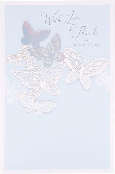 UK Greetings Mother's Day Card for Her - Light Blue Design