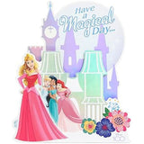 Pop-Up Castle with Aurora, Cinderella, Jasmine, Ariel 100 Birthday Card