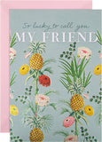 Vintage Style Botanical Design Friend Birthday Card