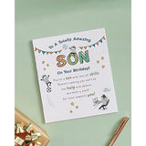Sentimental Design Son Birthday Card