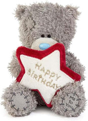 Tatty Teddy Plush 10cm High Birthday Bear With Embroidered Star Official Collection