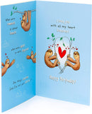 Husband Birthday Card with Sloths