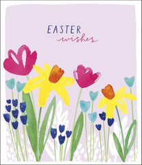 Easter Wishes Artistic Watercolour Easter Card
