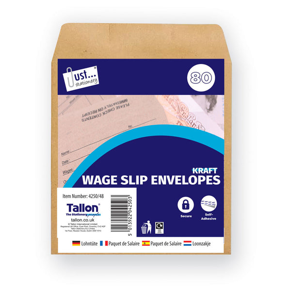 80 Wage Packets 100 x 110 mm