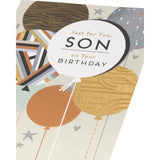 UK Greetings Birthday Card for Son - Cool Balloons Design