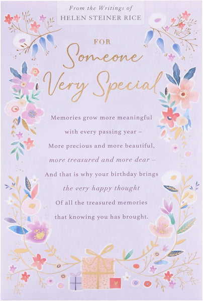 Helen Steiner Rice Birthday Card – For Someone Special with Inspirational Verse