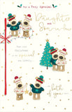Boofle Embellished Special Daughter & Son-in-Law Cute Christmas Greeting Card 771243