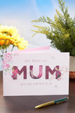 UK Greetings Mother's Day Card for Mum from Both of Us - Pink Floral Design
