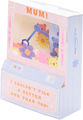 UK Greetings Mother's Day Card for Mum - Interactive Teddy Machine Design