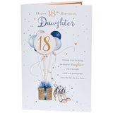 UK Greetings 18th Birthday Card for Daughter - Gorgeous Design