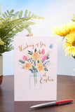 Daffodils & Vase Design Thinking of You at Easter Card