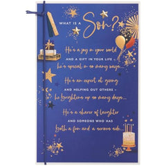 Son Sentimental Design Birthday Card