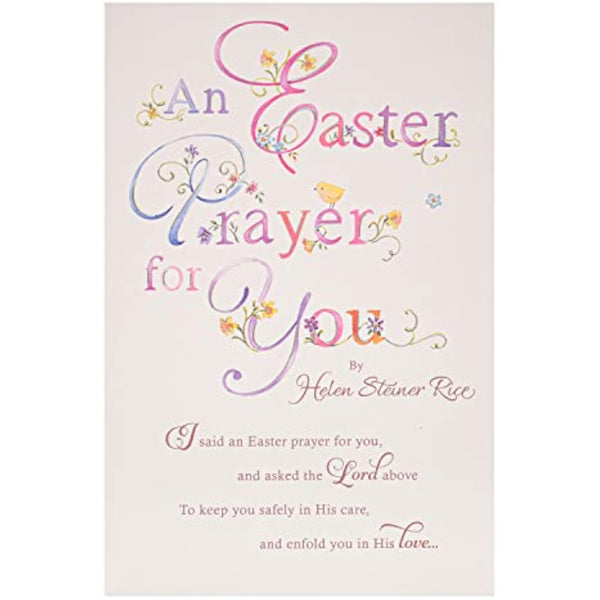 An Easter Prayer for You Sentimental Message Finished Easter Card