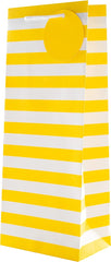 Yellow and White Bottle Gift Bag