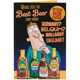 Funny Beer Design Birthday Card