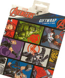 Marvel The Avengers Hero Gift Wrap 2 Sheets & 2 Gift Tags