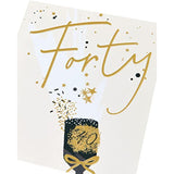 UK Greetings 40th Birthday Card - Happy 40th Birthday Card - Celebration Birthday Card, 737307-0-1, Multi