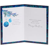 Beautiful Tree Finished with Exquisite Foil and Flitter Details Husband Christmas Card