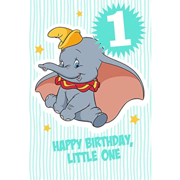 Disney Dumbo 1st Birthday Card