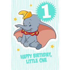 Disney Dumbo 1st Birthday Card