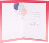 UK Greetings Birthday Card for Granddaughter - Pretty Pink Design - Thinking of You Range