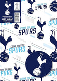 Tottenham Spurs Wrapping Paper 2 Sheets & 2 Tags